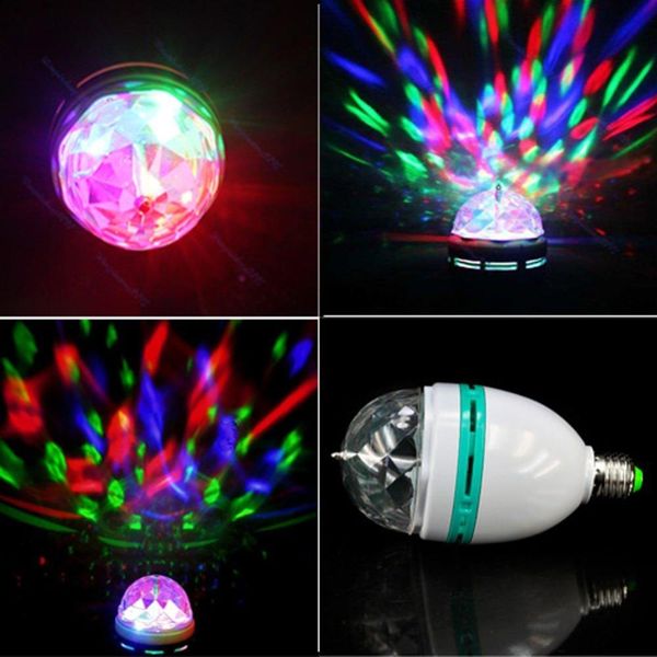 

RGB Ball Effect E27 LED Stage Rotating Light Lamp For Disco DJ Party