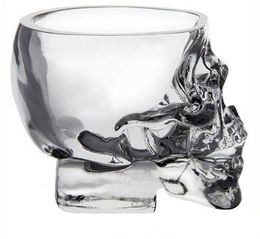Crystal Skull Head Vodka Shot Bicchiere da vino Whisky Bicchieri Bicchieri Ware per Home Bar Party Creative 75ml