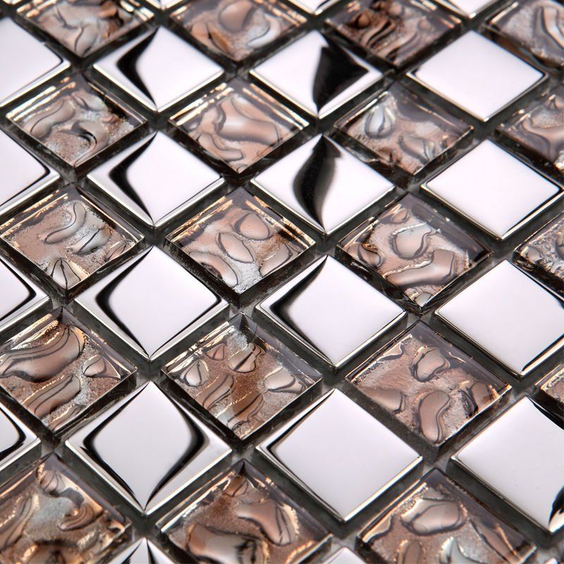 2019 Glass Mosaic Tiles Backsplash Brown Crystal Kitchen Design Bathroom Floor Tile Mirror Wall Stickers Swimming Pool Sheets From Listener