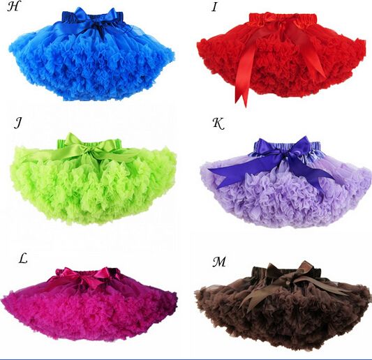 

kids candy color girls fluffy dance wear dress pettiskirts cute chiffon tutu princess skirts, Purple