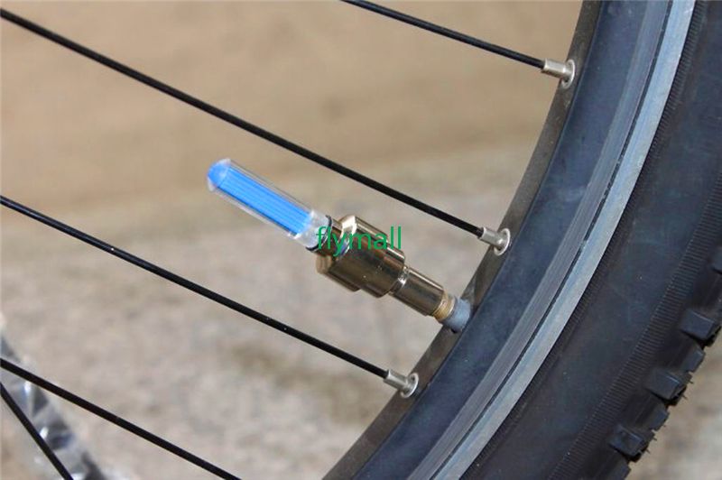 LED Flash Tyre Bike Wheel Valve Cap Light Car Bike Bicycle Motorbicycle