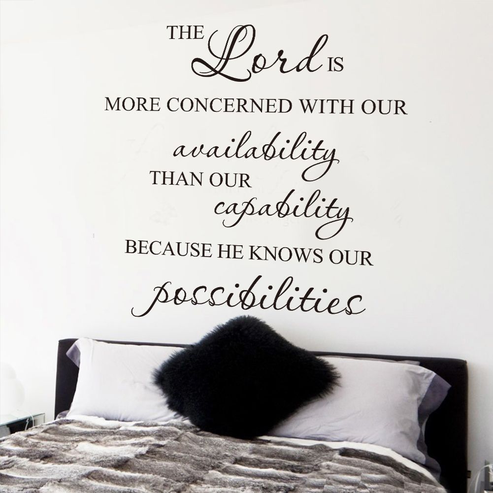 The Lord Is More Concerned With Your Availability Vinyl Wall Art