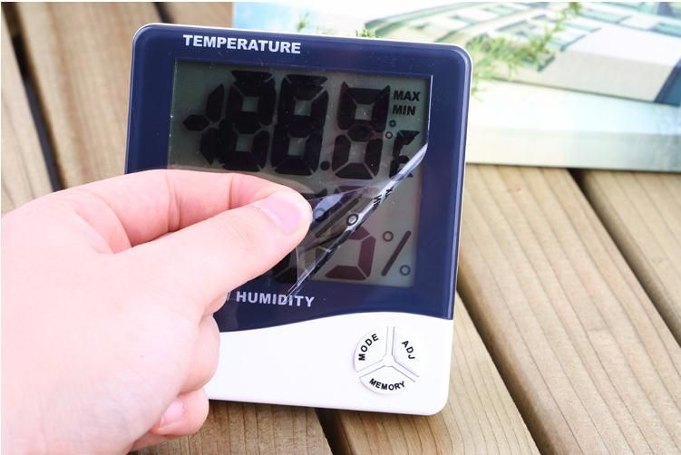 Multi-function HTC-1 Digital LCD Temperature Humidity Hygrometer Thermometer Clock with battery