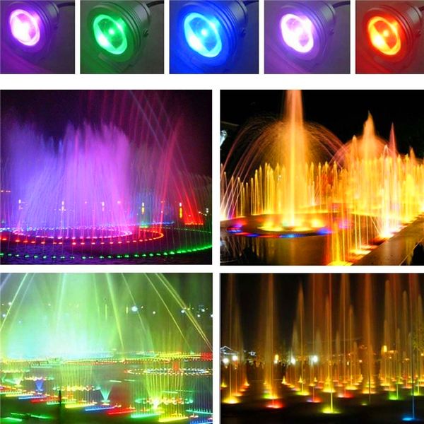 

10 Вт 1000lm led под водой RGB теплый белый/белый светодиодный пруд бассейн пятно лампы 12