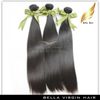 Maleisische Virgin Menselijk Hair Extensions Silky Straight Hairbundles WEOFTS 8A 3PC / PARTIJ NATURAL BLACK 8 "-30"