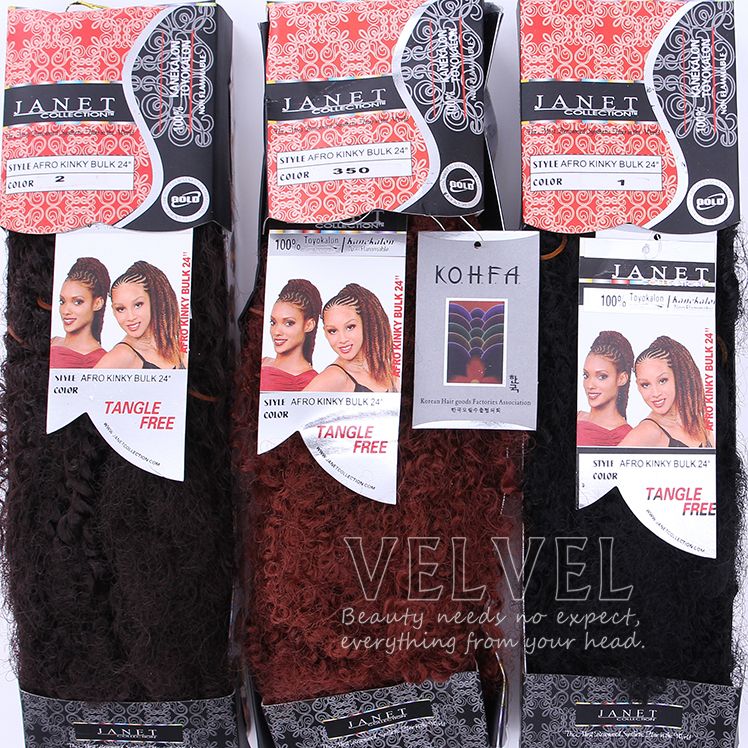 Premium Janet Hair Collection Afro Kinky Bulk Hair For Braiding 1