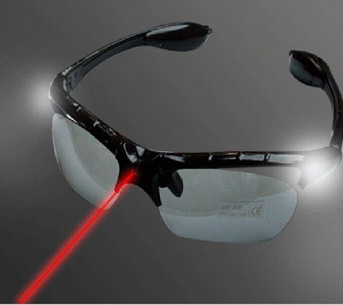 Infrared Laser Glasses LED Flash Sunglasses Toys Stroboscopic Cool