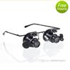 New 20X Double Layer Lens Magnification Glasses Type Watch Repair Magnifier with LED Light New Arrival Free Shipping