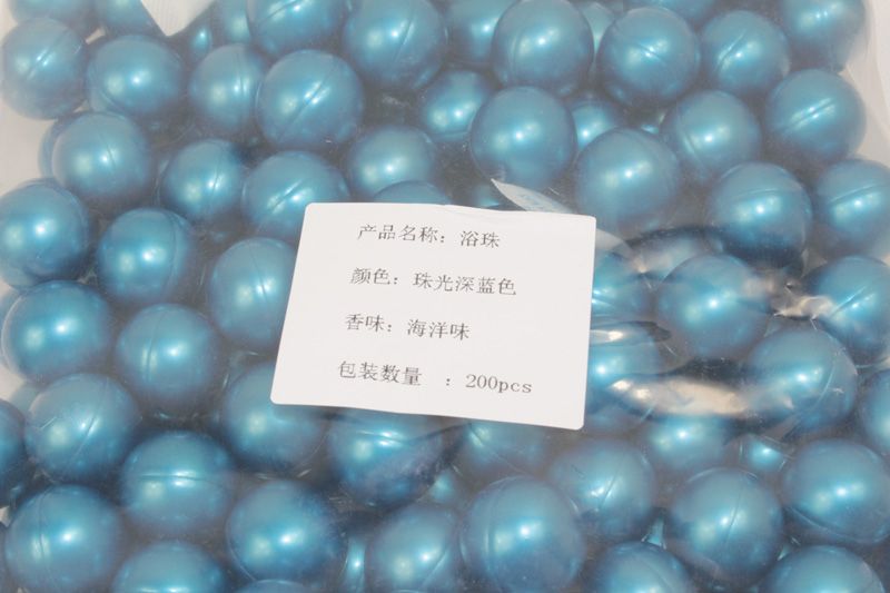 Hot Wholesale!!! 3.9g Blue Pearl Round Shaped Bath Oil Bath Beads Jasmine Flavor Coconut Oil