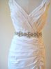 Wedding Belt Bridal Waistband Long Ribbon Satin Wedding Sash White Bead Only Belt Wedding Accessories PB0092654594
