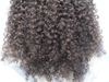 Indiase human hair extensions 9 stuks met 18 clips clip in haar kinky krullend haarstijl donkerbruin natuurlijke zwarte kleur7058865