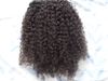 brazilian human hair extensions 9 pieces with 18 clips clip in kinky curly dark brown natural black color