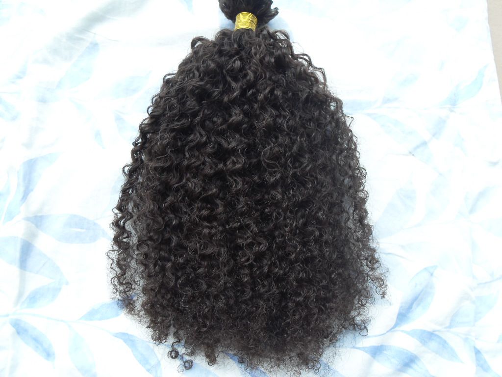 Ny ankomst Malaysia Virgin Afro Kinky Curly Hair Weft Clip in Kinky Curly Dark Brown Human Extensions4365882