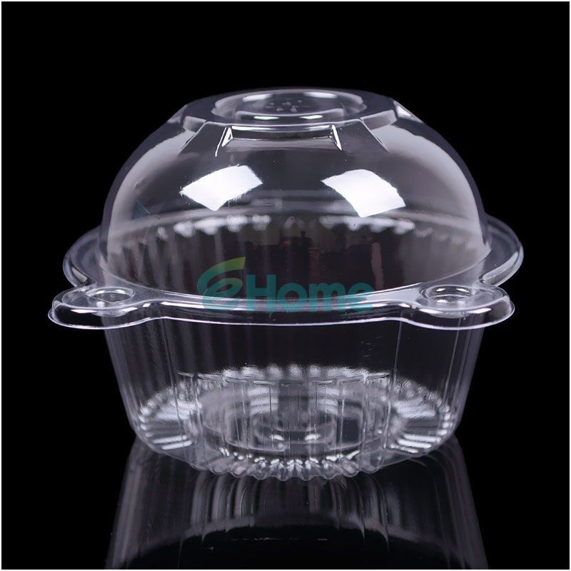 Wholesale Clear Plastic Muffin Single Cupcake Cake Container Case Dome