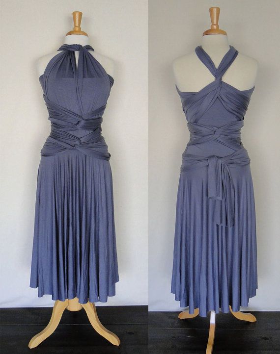 

Amazing Lavender Tea Length Short Bridesmaid Dresses Jesery unlimited Convertible Infinity Dresses 2015 Custom Made Plus Size Party Dress