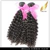 Mongoliska hårbuntar Curly Weave Hair Weaves 3st 100 Virgin Human Hair Extensions Wefts 8quot30quotNatural Color Bellahai9896401248851