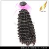 Mogolian Hair Extension Curly 3pc / Lot Human Hair Weft 8 "-30" Hårbuntar Produkt Naturfärg Bellahair