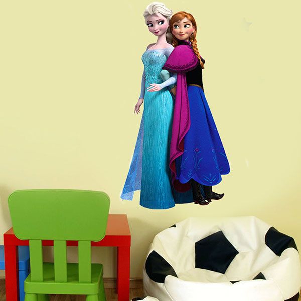 Christmas Wall Stickers Wallpaper Rolls Removable Frozen Queen Elsa