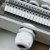 IP65 Waterproof Cable Junction Box 80*250*70mm 2 in 6 out with UK2.5B Din Rail Terminal Blocks