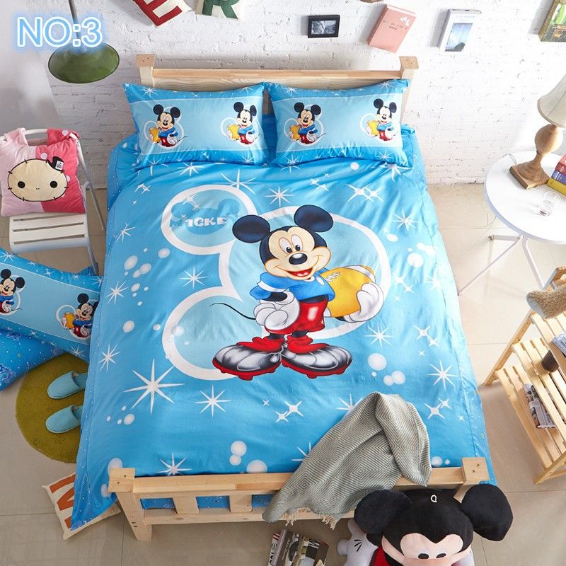 Home Textile, Pink Minnie Mouse, Queen Full Twin Size Bedding Sets/Bedclothes/ Duvet Covers Bed