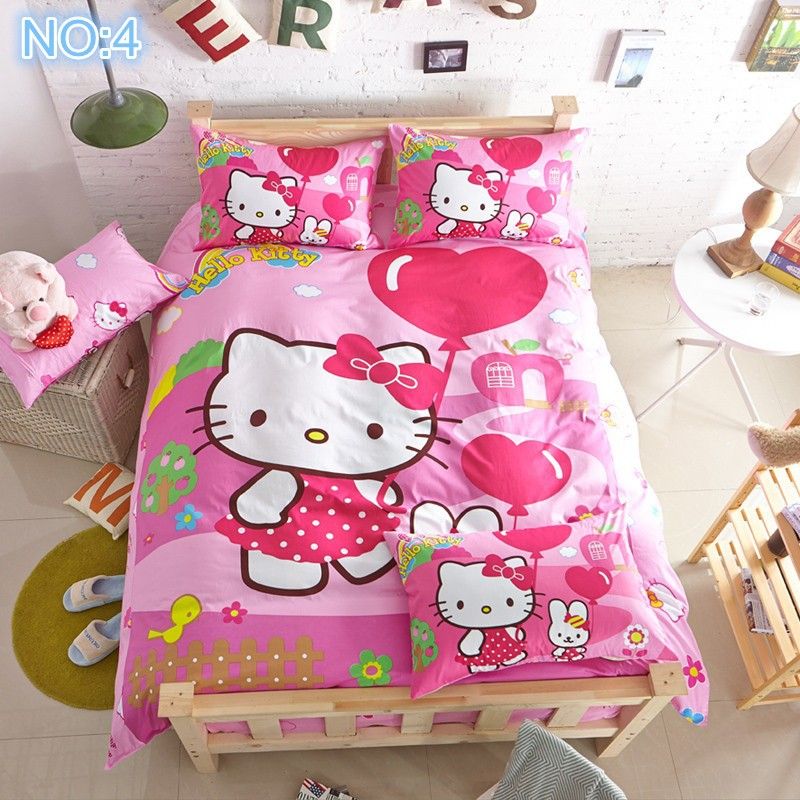 Home Textile, Pink Minnie Mouse, Queen Full Twin Size Bedding Sets/Bedclothes/ Duvet Covers Bed