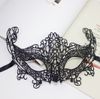 Nytt mode sexig spets slöja halloween masquerade dansmask ansikte mask svart cutout party masker droppe frakt hg-party-00805