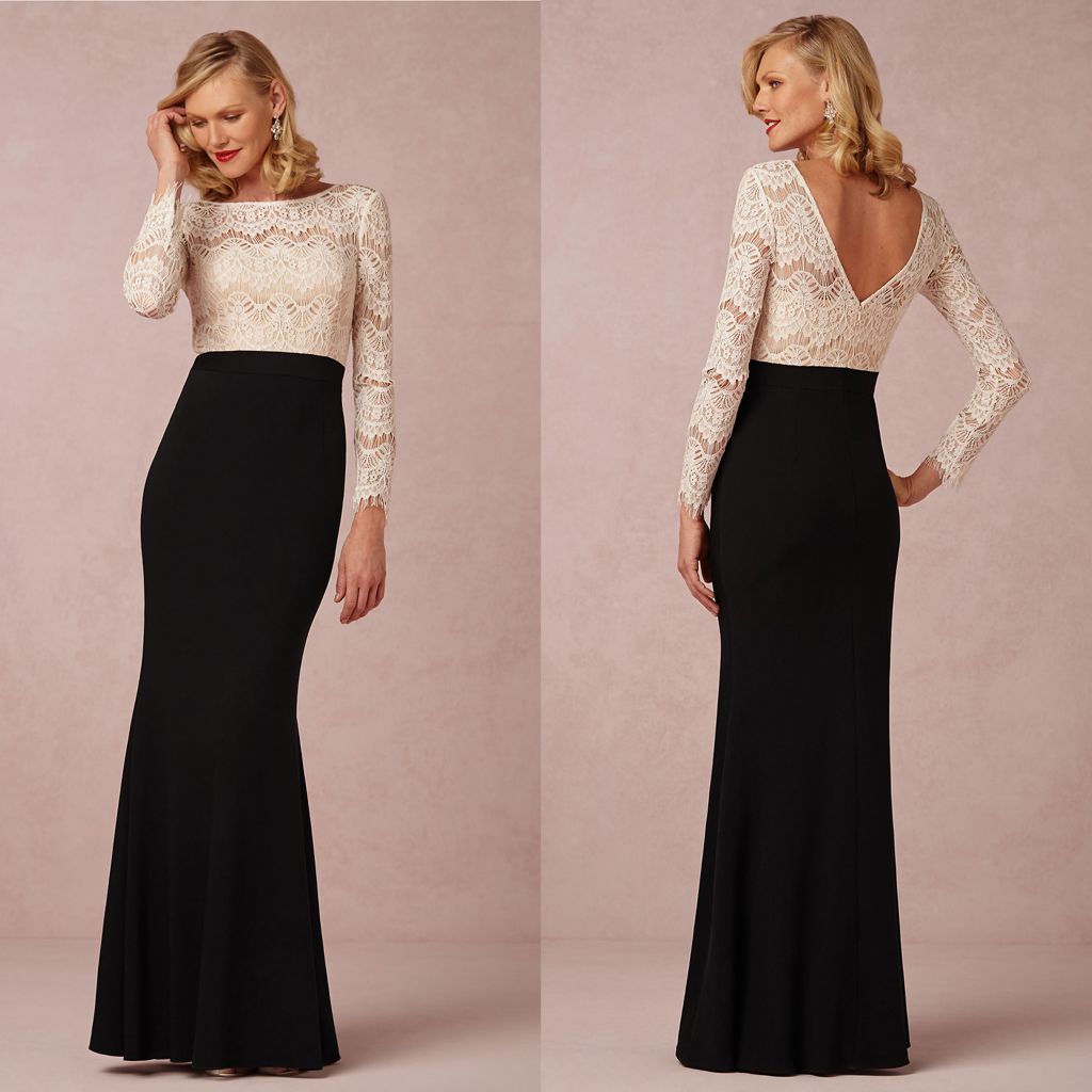 long sleeve gowns for mother of the bride