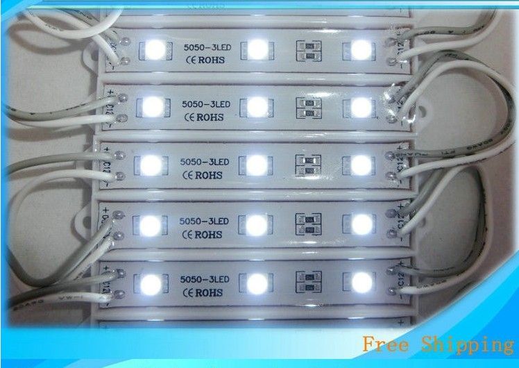 SMD5050 5630 LED-module Licht 3 LED Waterdichte IP65 Outdoor 0.72W voor Kanaalbrieven DC12V Sign Brief Lights Red Blue Green