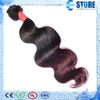 DHL free shipping 1bundles brazilian virgin hair extensions body wave 100g/piece ombre T1b/burgundy color,M
