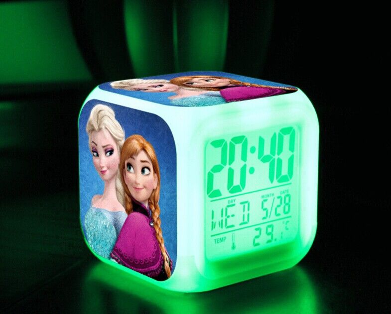 Hot Sale Frozen LED Digital Alarm Clock Frozen Anna And Elsa