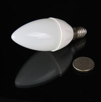 110V 220V 1.5W E14 LED لمبة مصباح أنابيب الدافئة الأبيض أبيض بارد LED الإضاءة في الأماكن المغلقة الصمام الخزف ضوء شمعة شحن مجاني