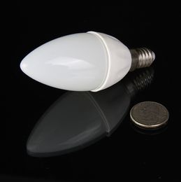 110V 220V 1.5W E14 LED Bulb Lamp Tubes Warm White Cool White LED Indoor Lighting LED Ceramic Candle Light Free Shipping