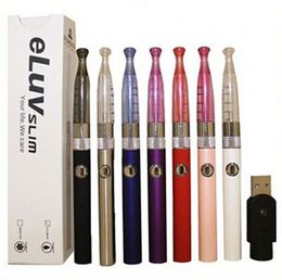 Vapes Eluv schlanke elektronische Zigarette Blister Kit 11mm 320mah e Zigarette Batterie 1.3ml Mini e cig Zerstäuber clearomizer e Zigaretten Cigs