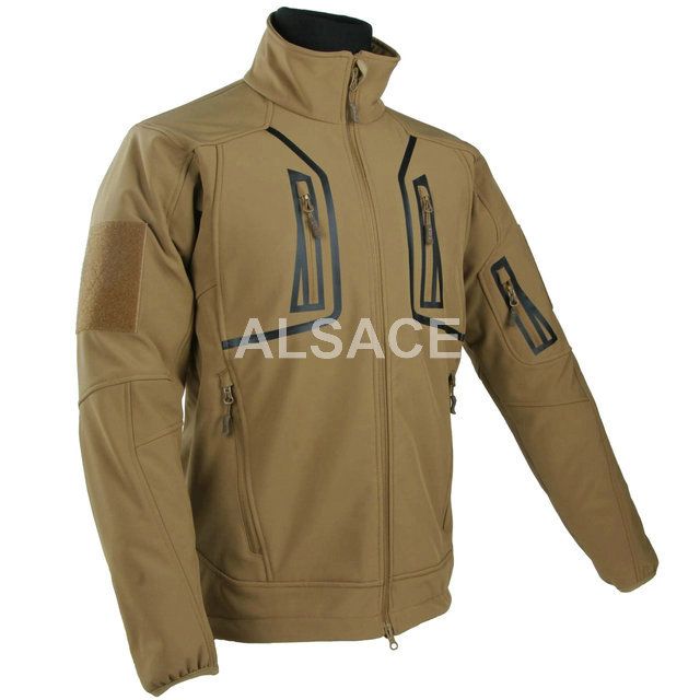 Veste Softshell tactique d'extérieur en peau de requin, de haute qualité, imperméable, coupe-vent, vêtements militaires de sport