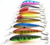 Fiske Bait Crank Minow 110mm 10,5 g 10 färger 10 stycken / mycket