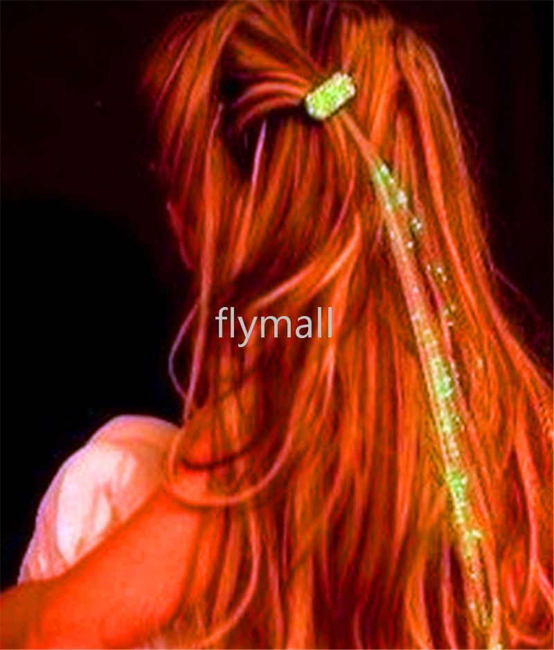 2021 Luminous Light Up LED Hair Extension Flash Braid Party Girl Hair