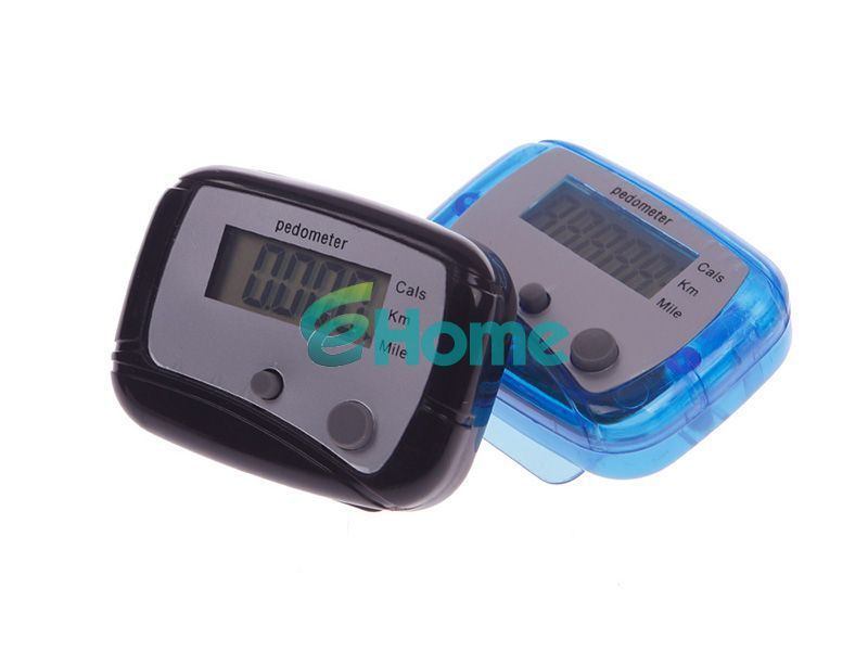 New Hot Mini LCD Run / Walk Pedometer Kilometer / Mile Distance Calorie ...