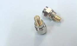 F male plug to SMA female jack RF coaxial connector COPPER