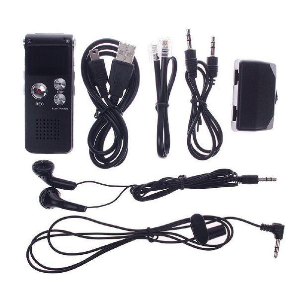 

Горячие продажи 8GB CL-R30 650Hr диктофон MP3-плеер цифровой диктофон черный#53813, dandys