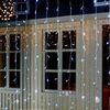 300LEDs 3M*3M 1000LEDs 10M*3M Curtain String Lights Garden Lamps New Year Christmas Icicle LED Lights Xmas Wedding Party Decorations