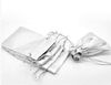 Partihandel - Gratis Ship Mic 100pcs Silver Plated Satin Fabric Presentkassar med Drawstring 12x9cm Smycken Påse Väskor