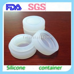 Wholesale-factory price clear Colour Non-stick Mini silicone jars dab wax container 300pcs/lot