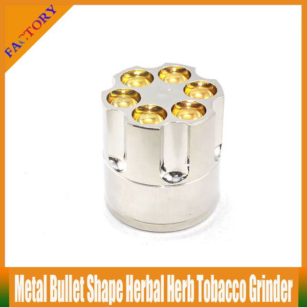 2021 Newly Metal Bullet Shape Herbal Herb Cigar Tobacco Grinder Smoke Grinders Magnetic E