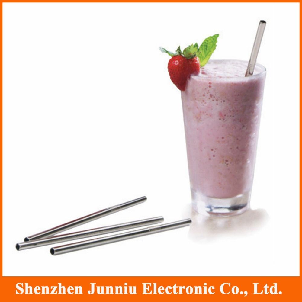 Hot Staight Stainless Steel Straw Reusable Drinking Straw Straight