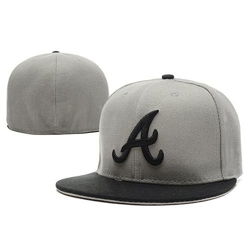 2019 Braves Fitted Caps Grey Baseball Hats Cheap Outdoor Headwear Team