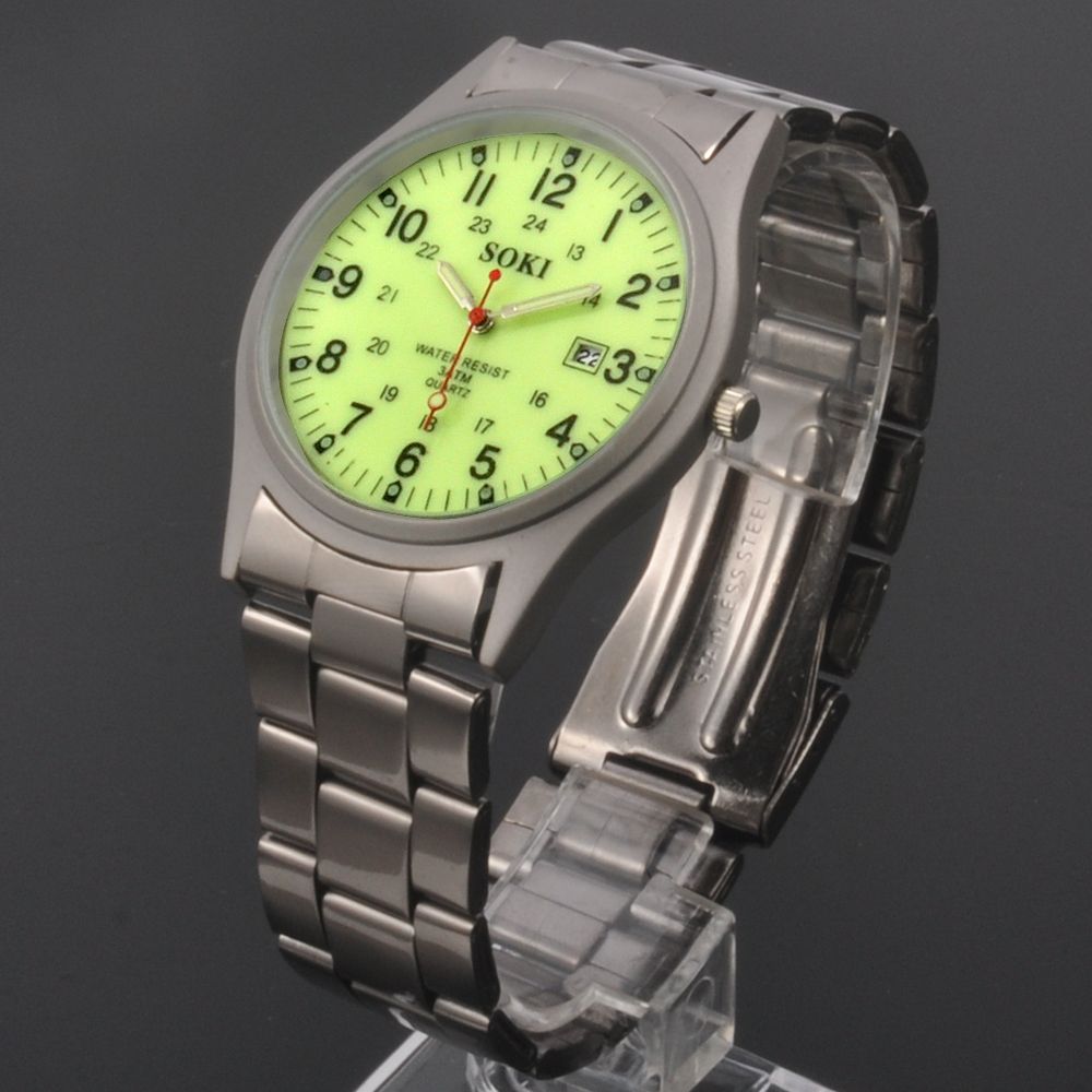 luminous dial watch