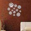 Free Shipping 40x60cm Novelty Cloud Pattern Wall Decal 3D Mirror Sticker office Wall Stencils DIY WALL STICKER