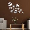 Free Shipping 40x60cm Novelty Cloud Pattern Wall Decal 3D Mirror Sticker office Wall Stencils DIY WALL STICKER