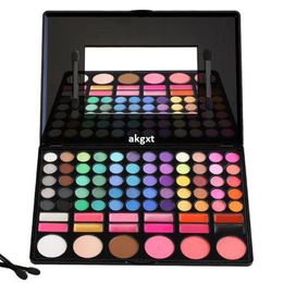 Wholesale -78 Colour Eyeshadow Eye Shadow Palette Makeup Kit Set Make Up Box with Mirror#E401