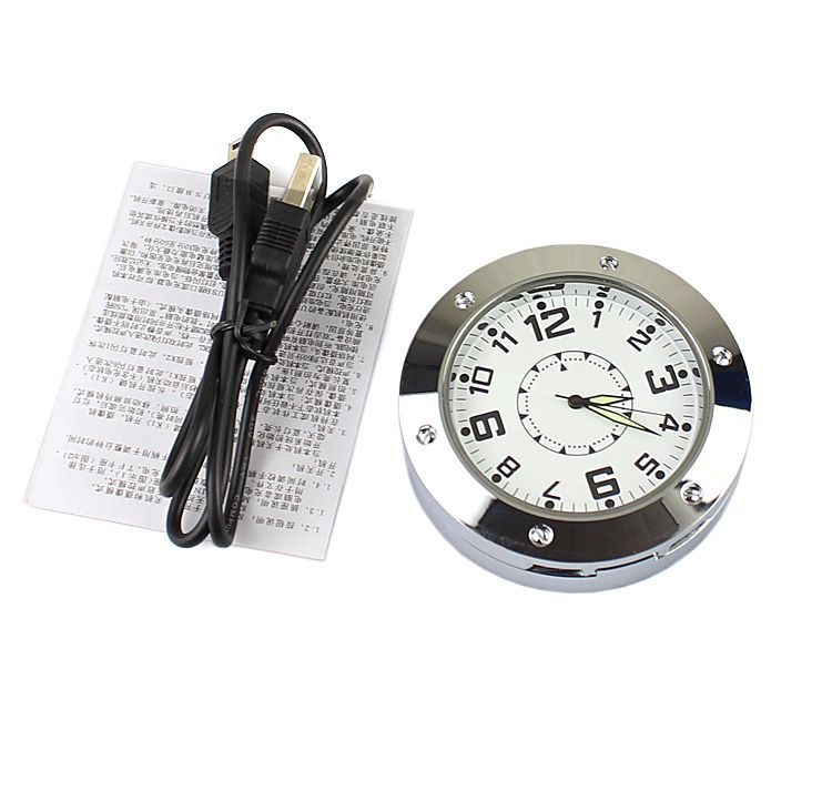 Table Desk Clock Hidden Camera Alarm Nanny Cam DVR Motion Detection